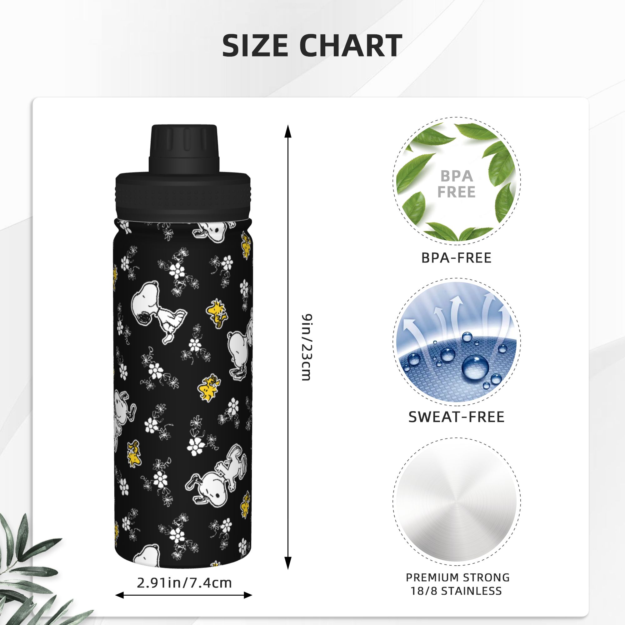 S-Dog-Snoopies Cartoon Fun Flo - Vacuum Insulated Flask reseña y precio