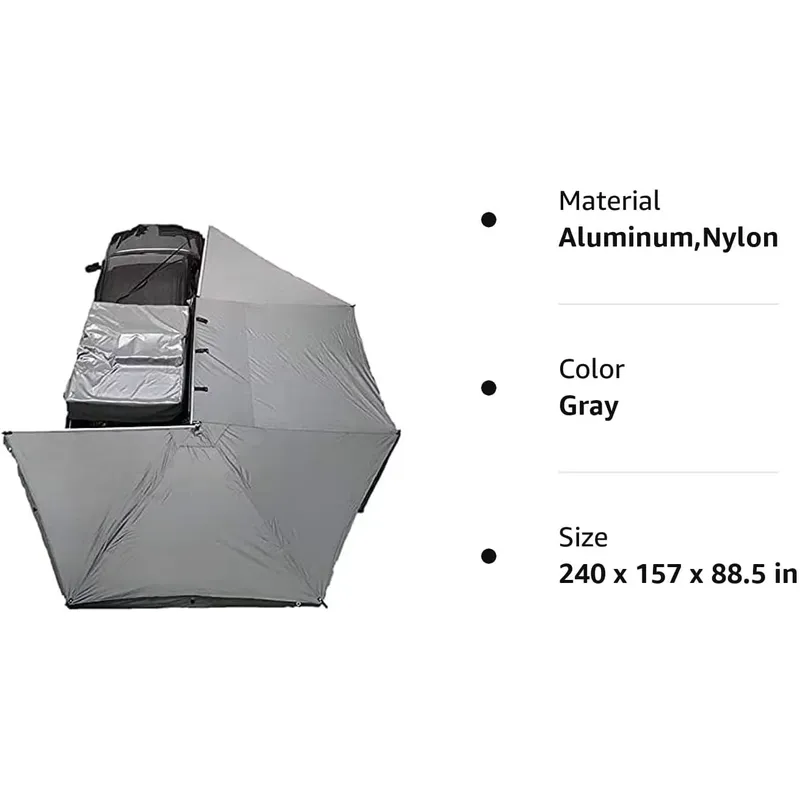 Awnlux 270 Degree Car Side Awn - Outdoor Camping Awning reseña y precio