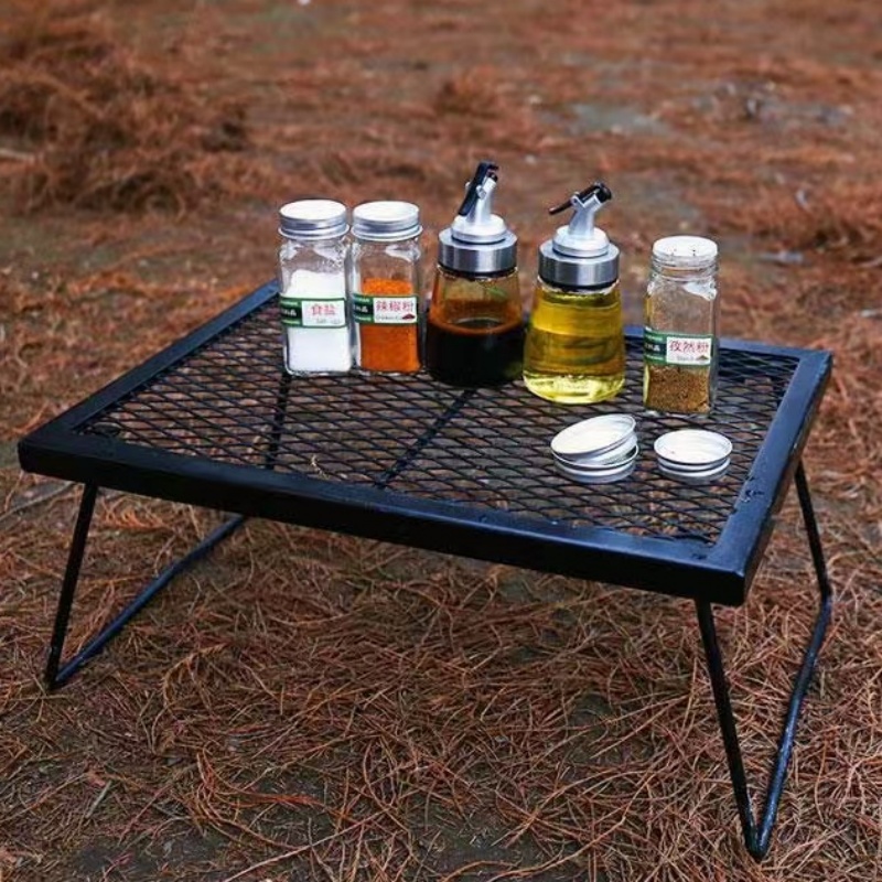 Outdoor Grid Folding Table Mul - Outdoor Camping Cooking Table reseña y precio