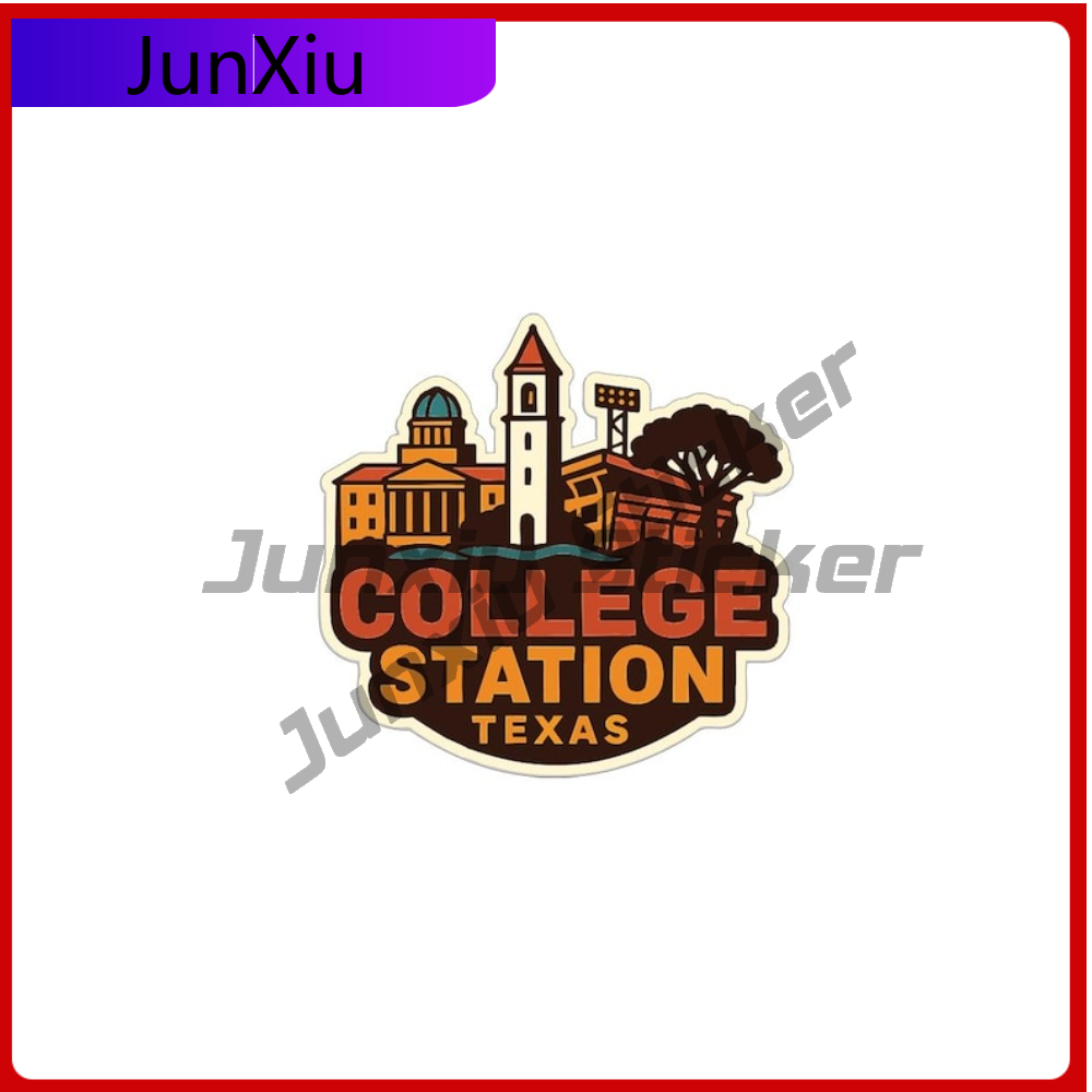 College Station Texas Sticker  - Outdoor Camping In Texas reseña y precio