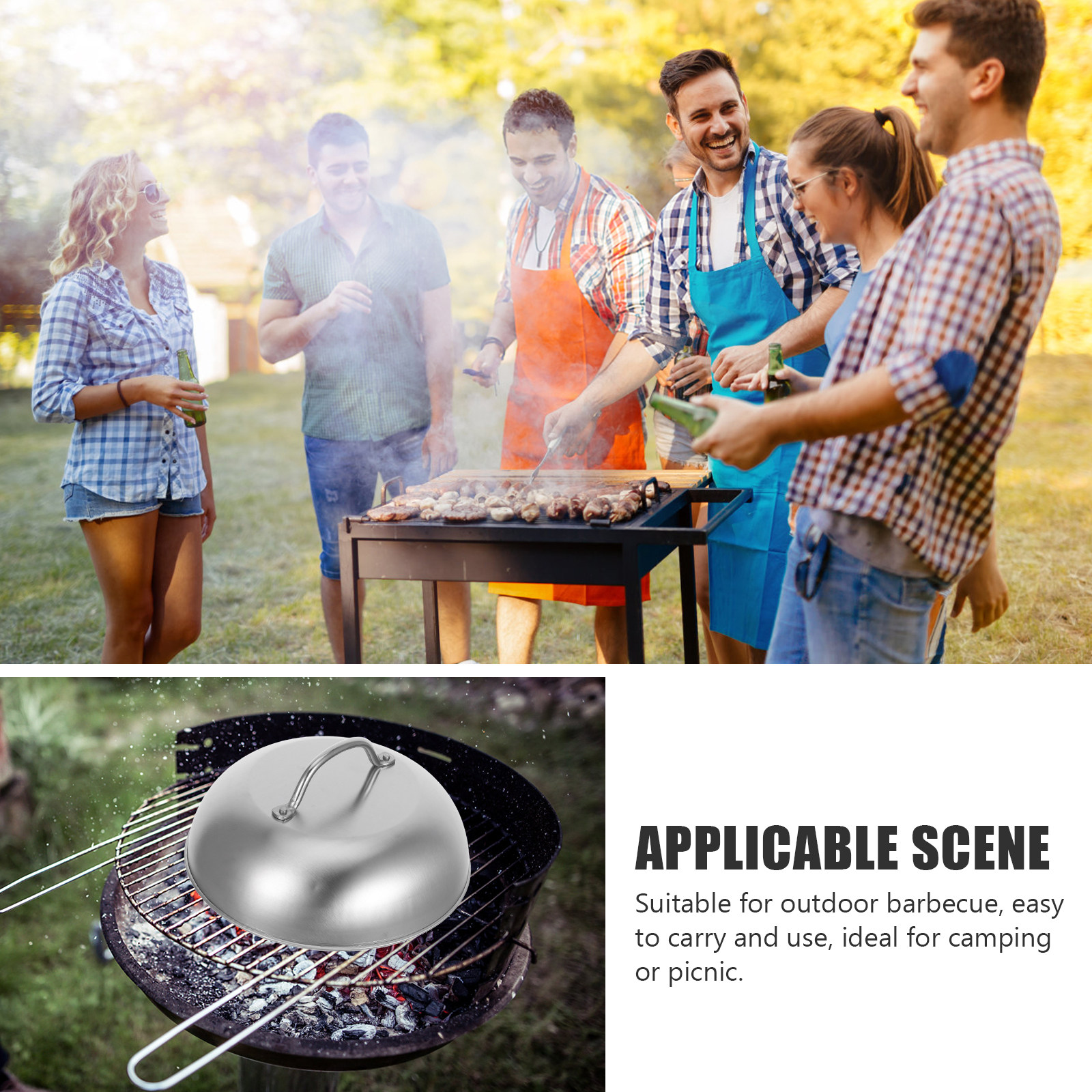 Stainless Steel Basting Cover  - Outdoor Gas Stove reseña y precio
