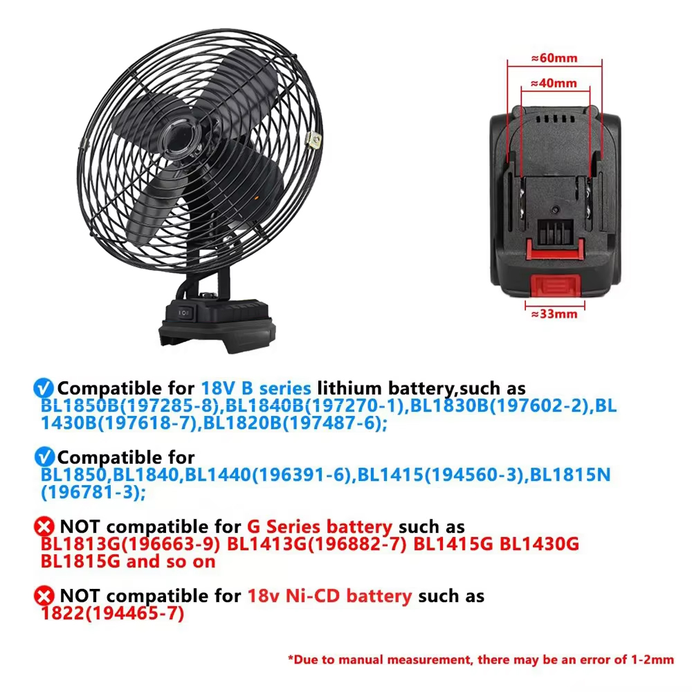 6/8In Camping Fan Outdoor Fish - Outdoor Camping Fan reseña y precio
