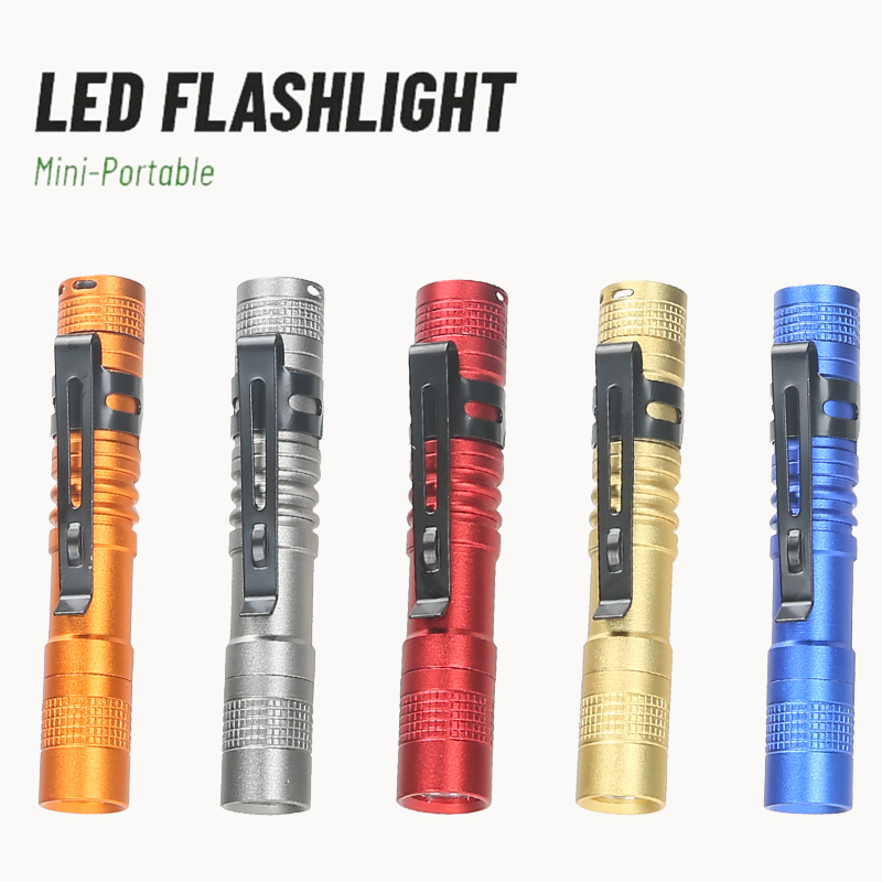 Portable Mini LED Pen Flashlig - Battery Outdoor Camping reseña y precio