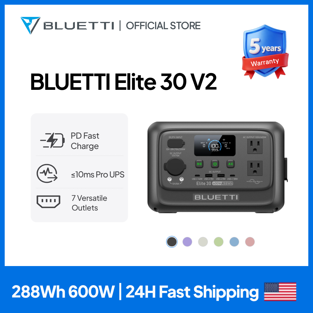 【Renew】BLUETTI Elite 30 V2 Por - Outdoor Camping Kit reseña y precio