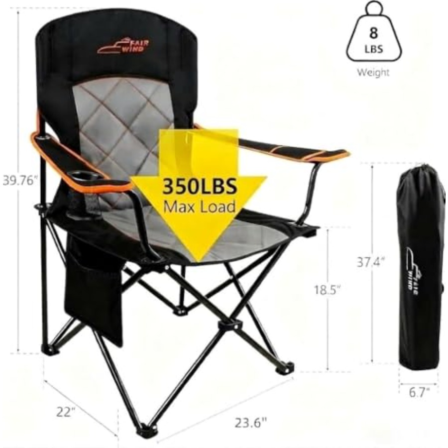 Oversized Fully Padded Camping - Camping Quad reseña y precio