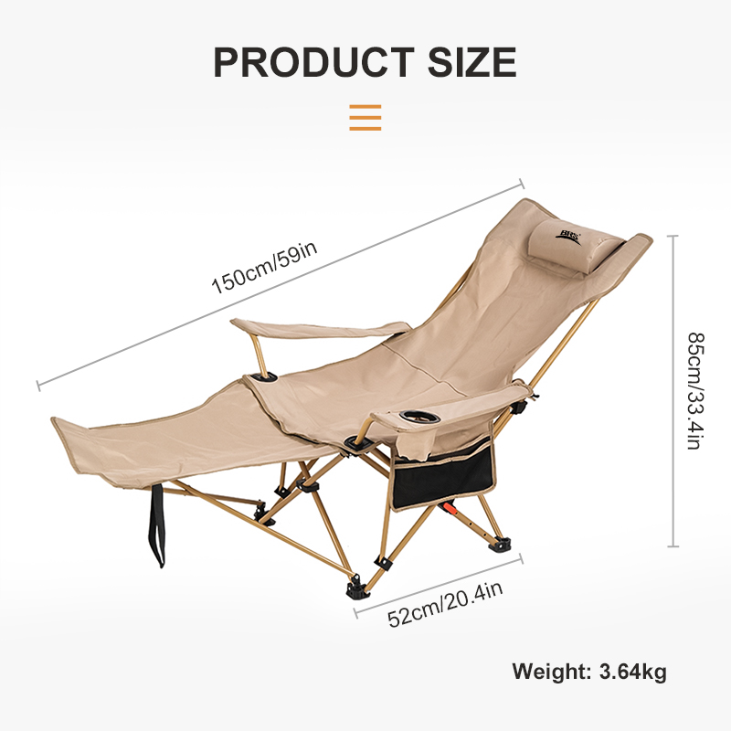 BRS 2-in-1 Reclining Camping C - Outdoor Camping Recliner reseña y precio