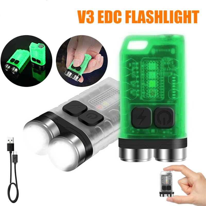 V3 EDC Flashlight Mini Keychai - Outdoor Camping Adventure reseña y precio