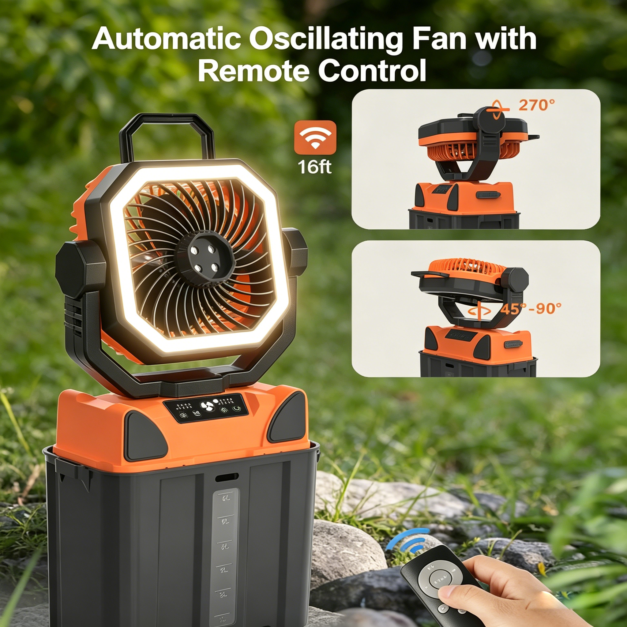30000mAh Spray Camping Fan wit - Outdoor Camping Fan reseña y precio