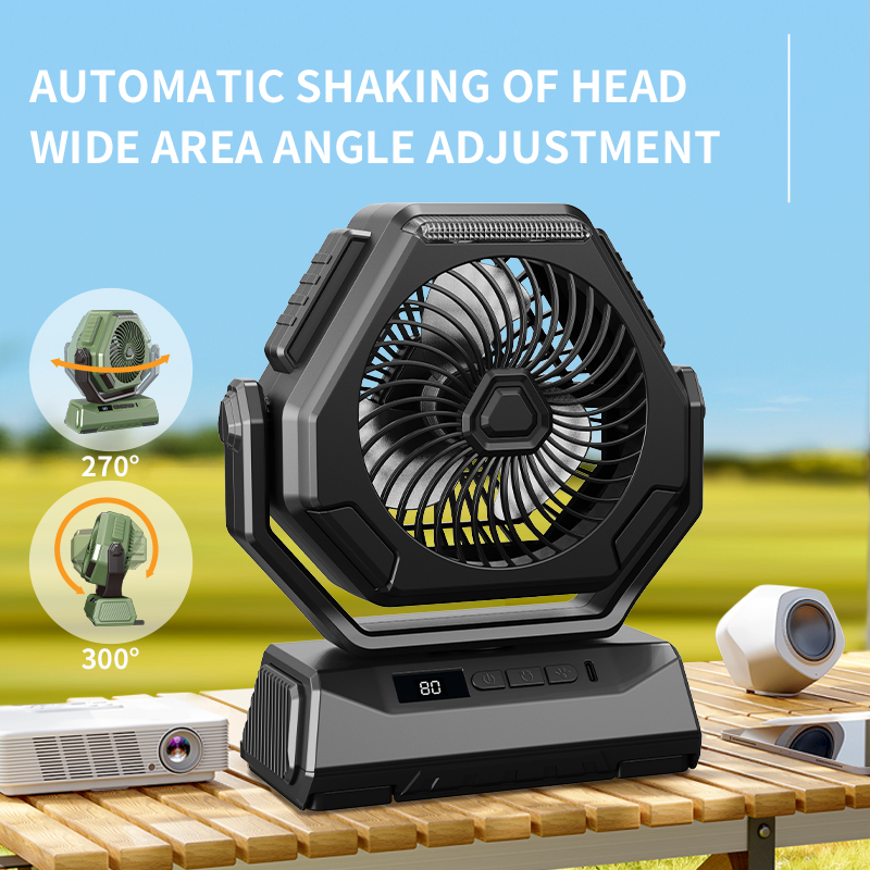 1PC Camping Fan, 300° Swivel,  - Outdoor Camping Fan reseña y precio