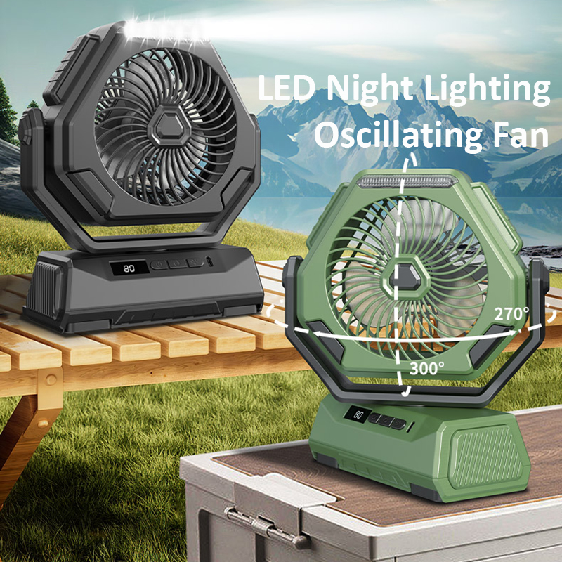 1PC Camping Fan, 300° Swivel,  - Outdoor Camping Fan reseña y precio