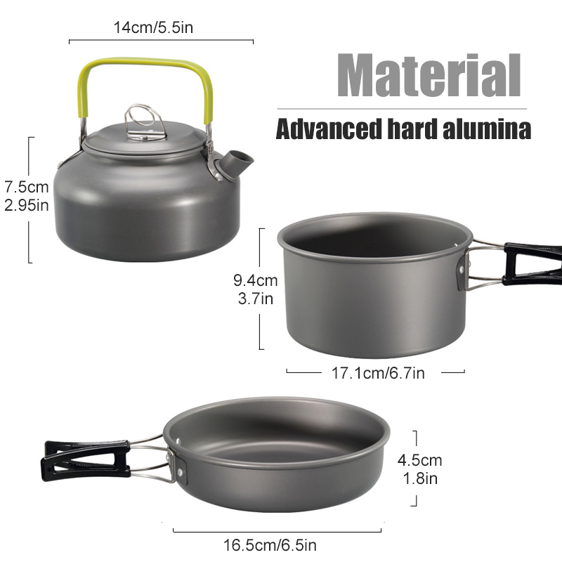 WESTTUNE Camping Cookware Kit  - Outdoor Camping Cooking Set reseña y precio