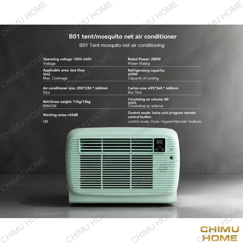 【CHIMU HOME】 650W Portable Air - Outdoor Camping Air Conditioner reseña y precio