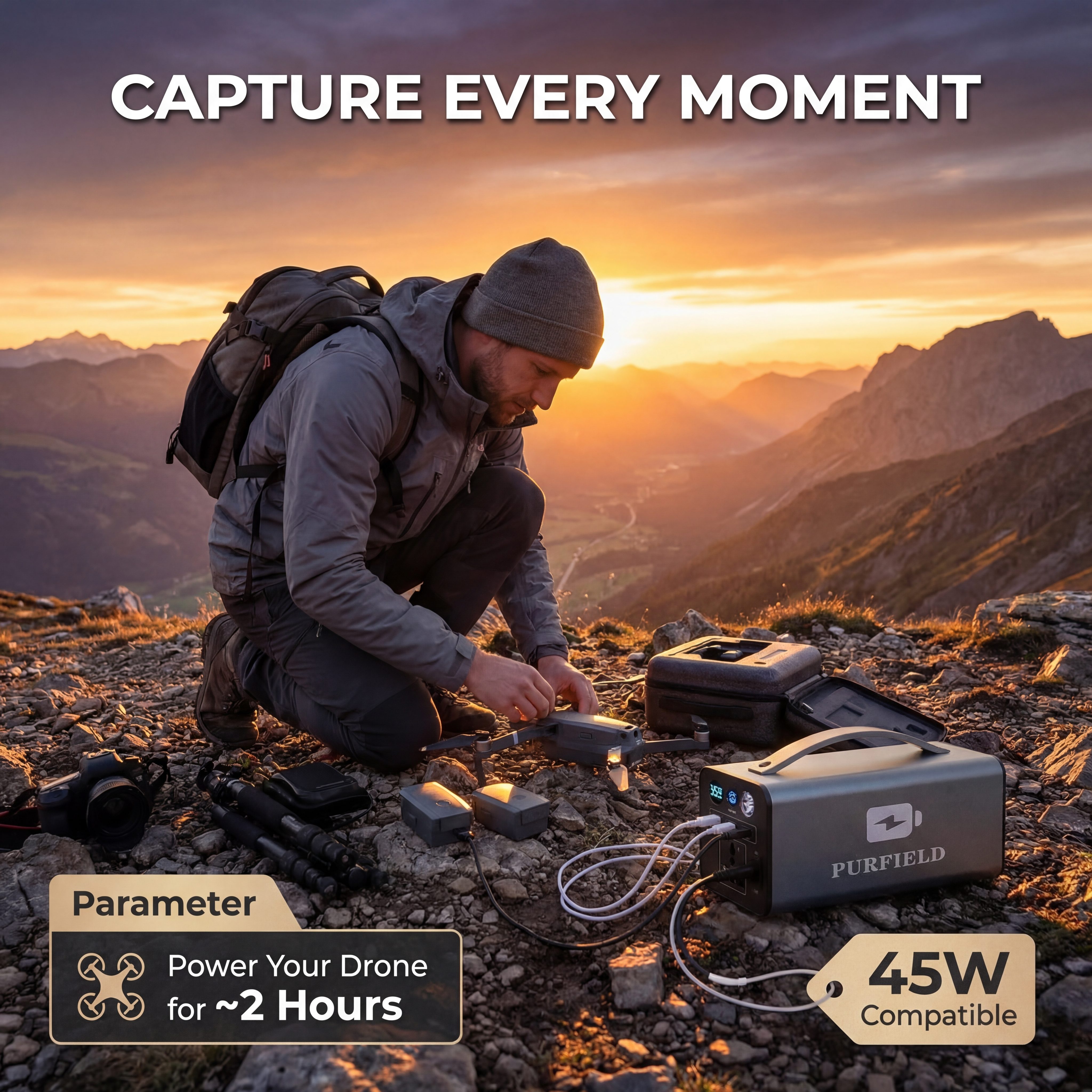 180W Outdoor Power Station 320 - Outdoor Camping Kit reseña y precio