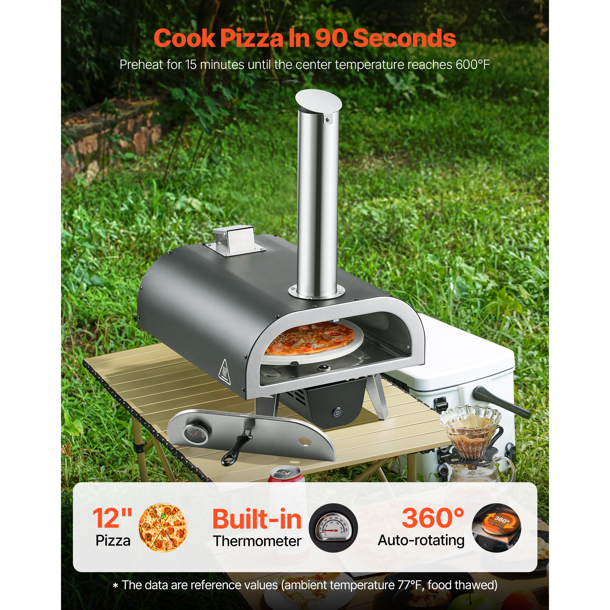 SucceBuy Outdoor Pizza Oven 12 - Outdoor Camping Oven reseña y precio
