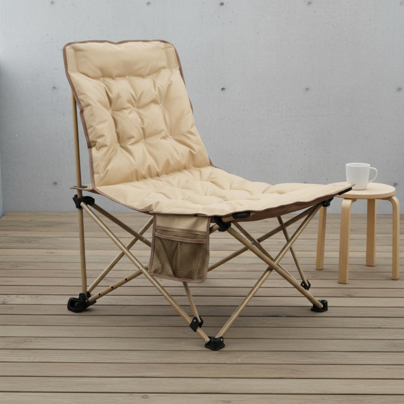 Padded Recliner Chair Thickene - Outdoor Camping Recliner reseña y precio