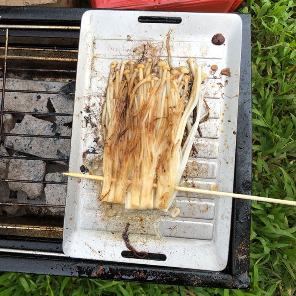 Durable Titanium Camping Grill - Outdoor Camping Cooking Set reseña y precio