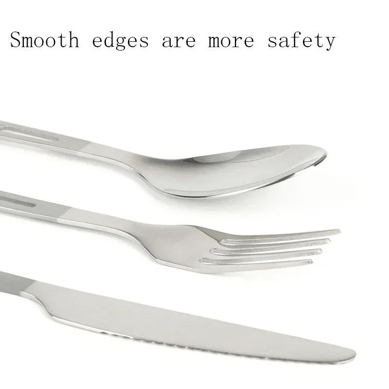 HWZBBEN Titanium Fork Spoon Kn - Outdoor Camping Kitchen Table reseña y precio