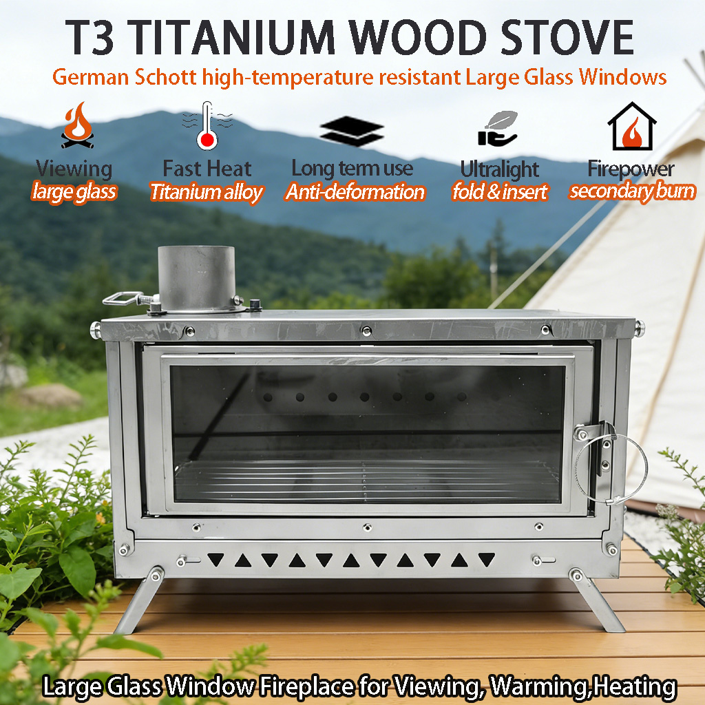 DANCHEL OUTDOOR T3 Titanium Al - Outdoor Camping Stove Wood reseña y precio