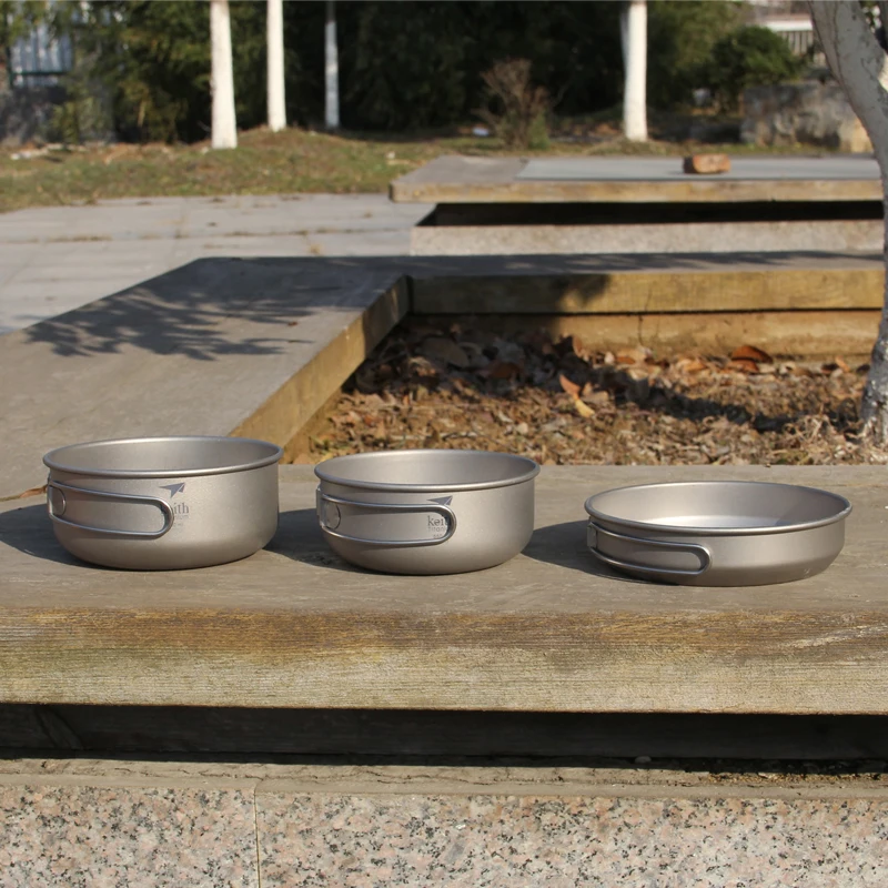 Keith 3PCS Titanium Cookware P - Outdoor Camping Cooking Set reseña y precio