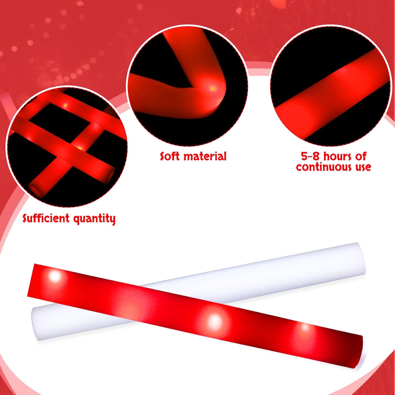 20/30pcs LED Glow Cheer Sticks - Glow Sticks Survival reseña y precio