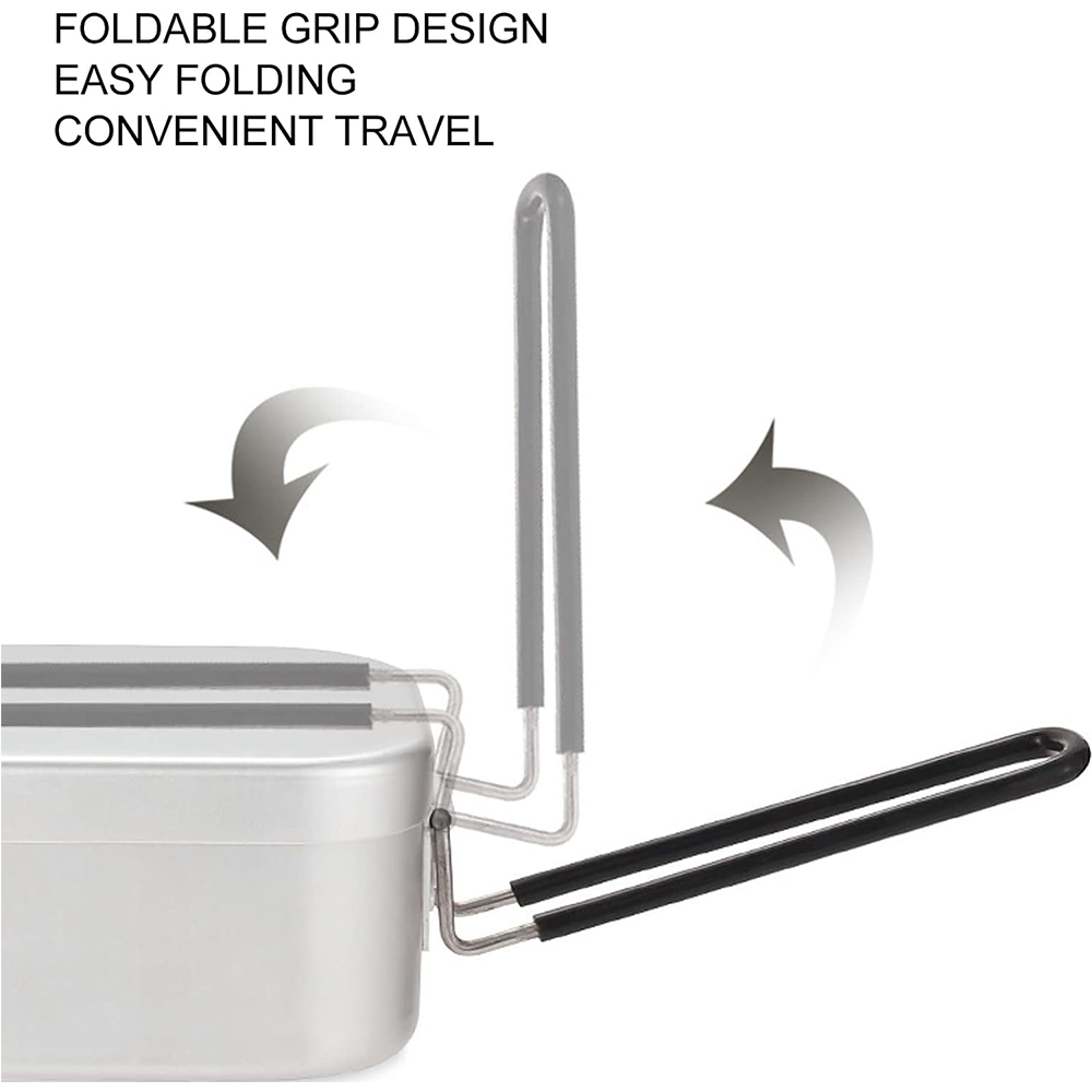 800ML Aluminum Lunch Boxes Out - Outdoor Camping Cooking Set reseña y precio