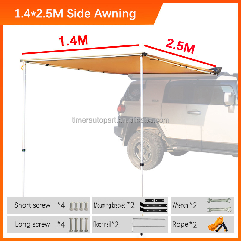 Custom Logo Sunscreen Car Awni - Outdoor Camping Awning reseña y precio