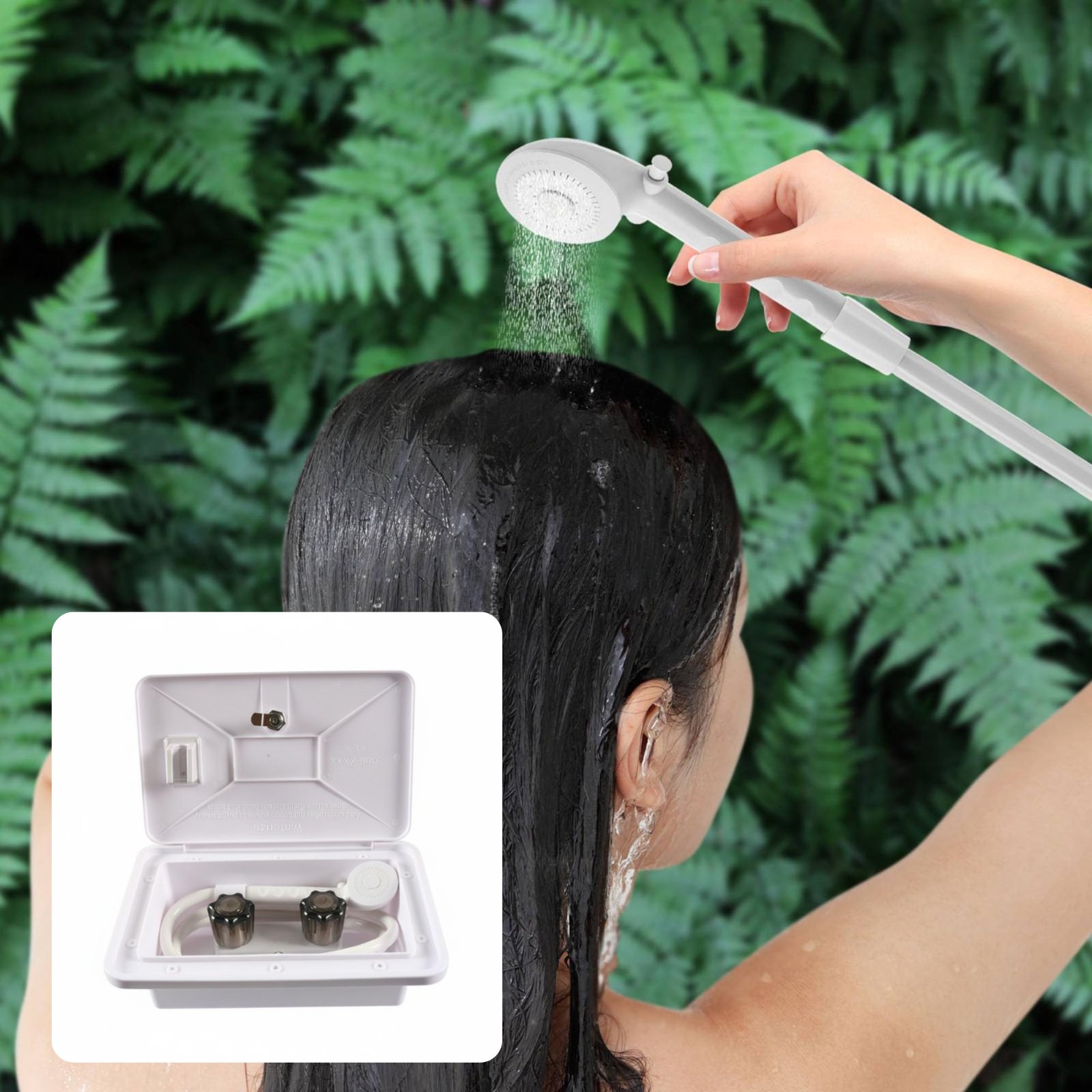 RV Exterior Shower Box Compact - Outdoor Camping Kit reseña y precio