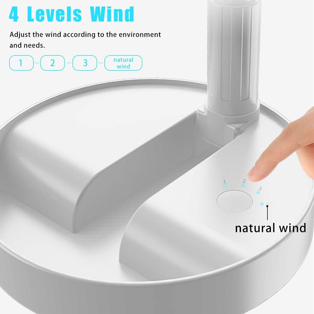Folding Portable Stand Fan wit - Outdoor Camping Fan reseña y precio