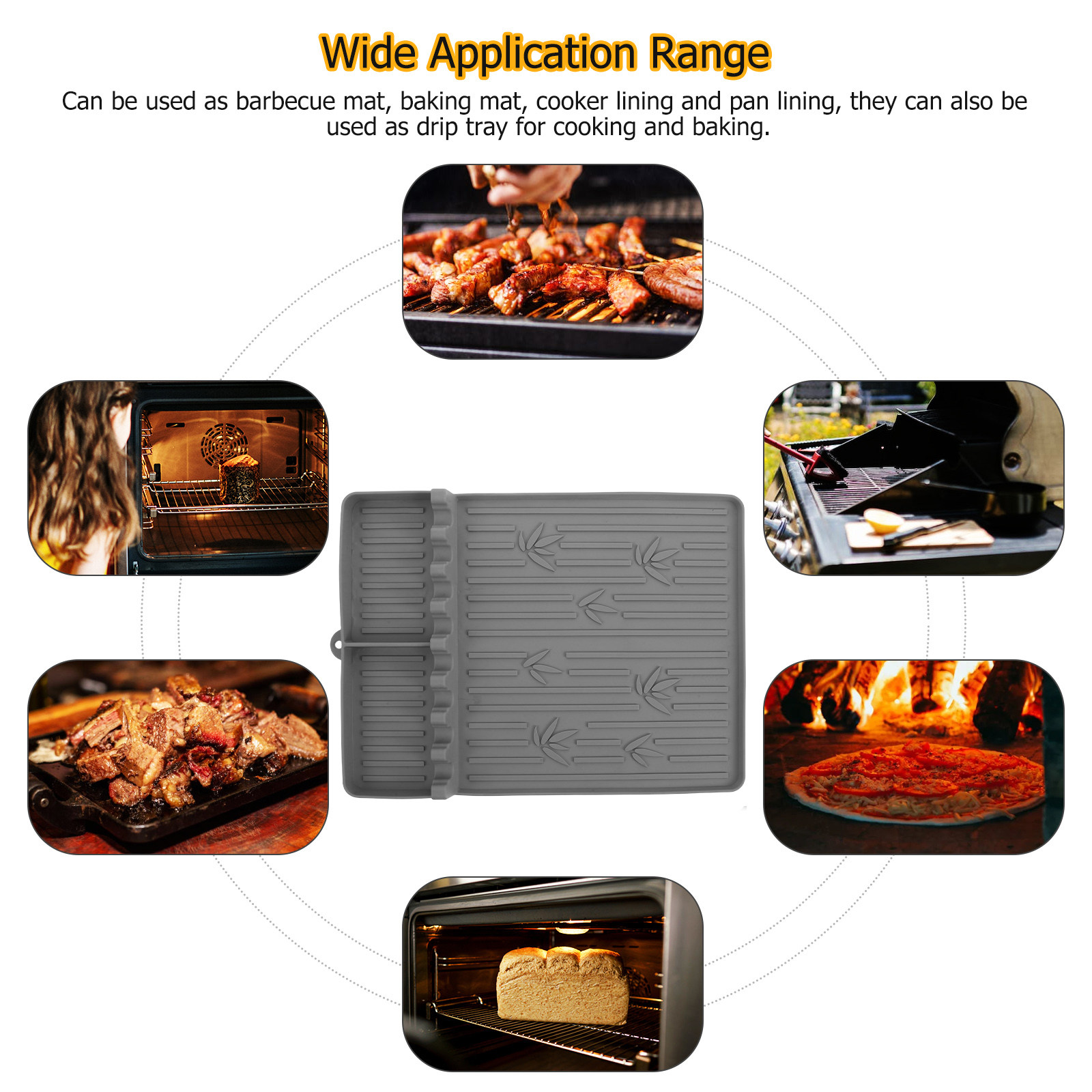 Silicone Bbq Grill Mat Heat Re - Outdoor Gas Stove reseña y precio