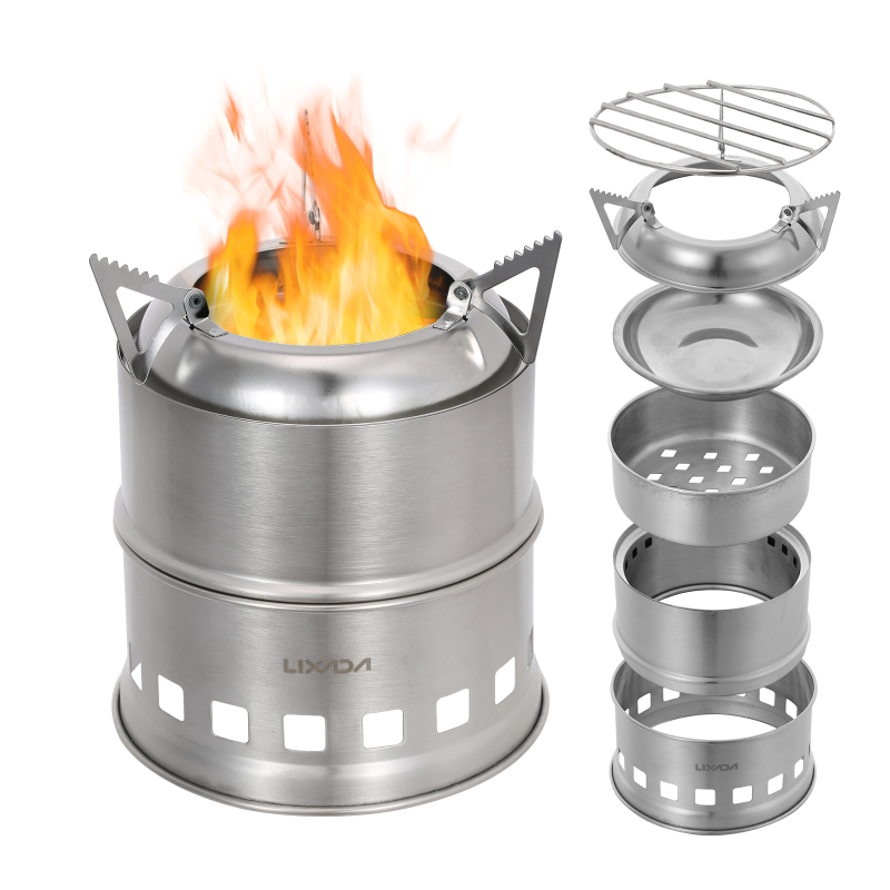 Lixada Stainless Steel Wood St - Outdoor Camping Stove Wood reseña y precio
