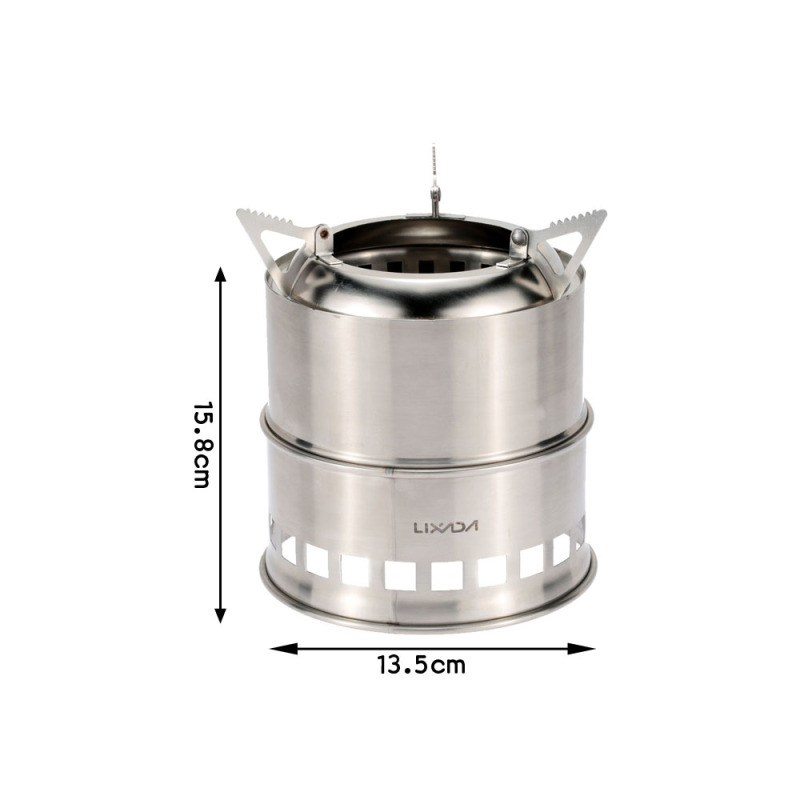 Lixada Stainless Steel Wood St - Outdoor Camping Stove Wood reseña y precio