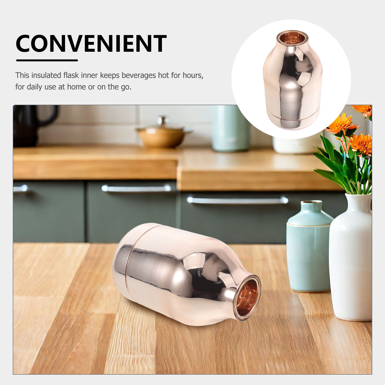 Vacuum Glass Liner Insulated B - Vacuum Insulated Flask reseña y precio