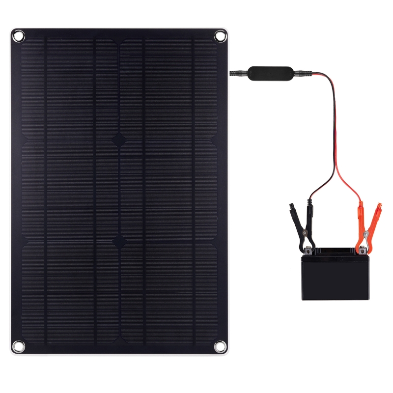 20W Solar Battery Trickle Char - Outdoor Camping Kit reseña y precio
