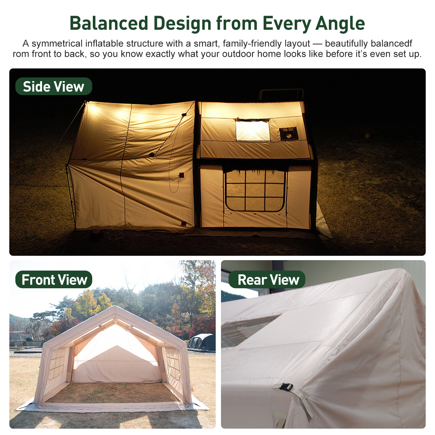 9.0 Air Tent-Beige Factory Dir - Camping Zelt Outdoor reseña y precio