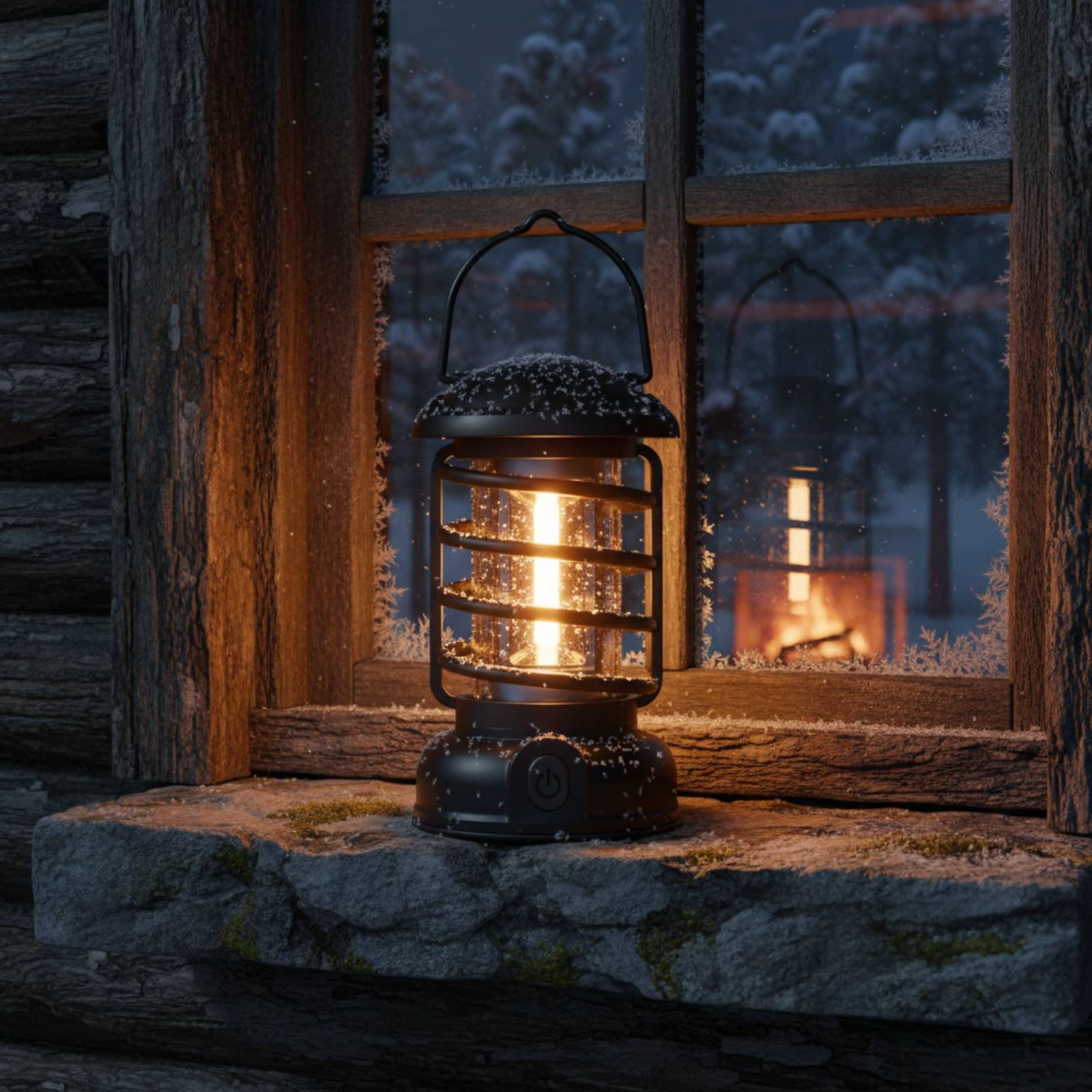 Retro Camping Lantern Two-Way  - Battery Outdoor Camping reseña y precio