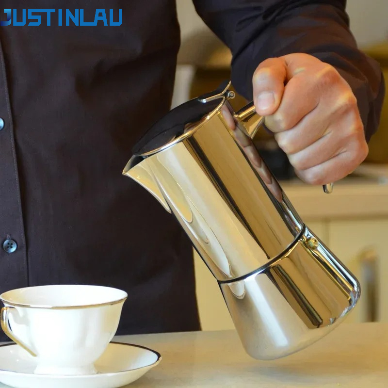 JUSTINLAU Moka Pots 200ml/300m - Outdoor Y Camping reseña y precio