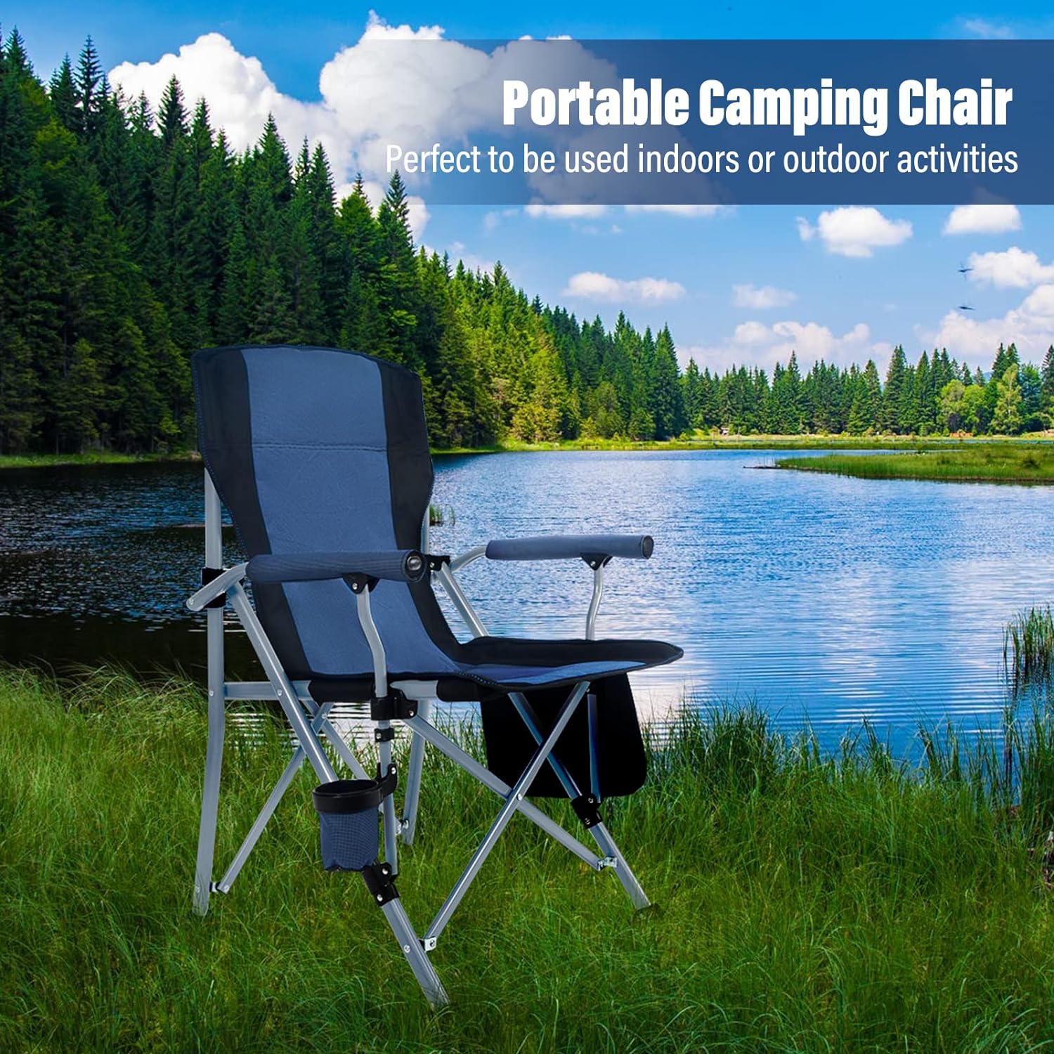 Outdoor Camping Folding Portab - Outdoor Camping Recliner reseña y precio