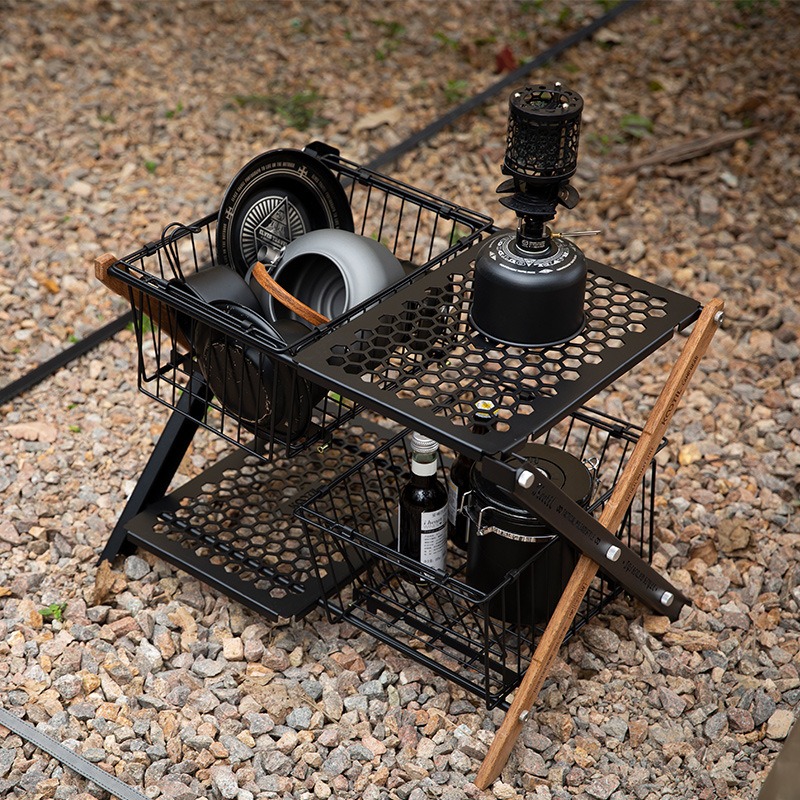 Portable Folding Camping Table - Outdoor Camping Cooking Table reseña y precio
