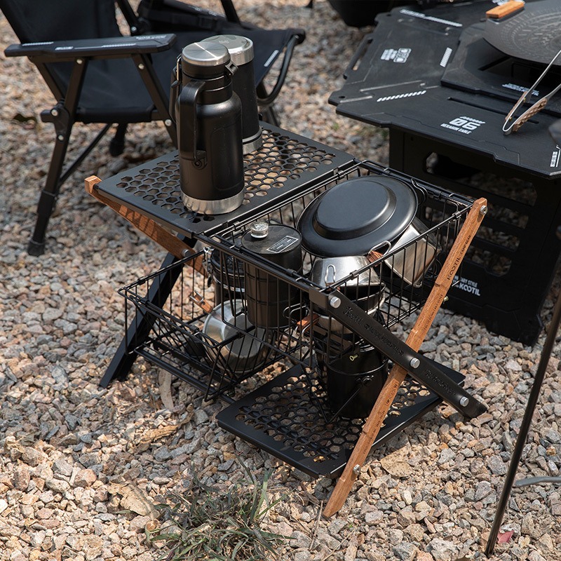 Portable Folding Camping Table - Outdoor Camping Cooking Table reseña y precio