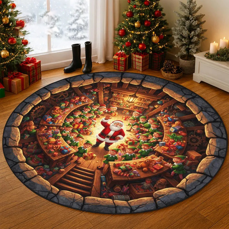 Texas Star Area Rug Round Brow - Outdoor Camping In Texas reseña y precio