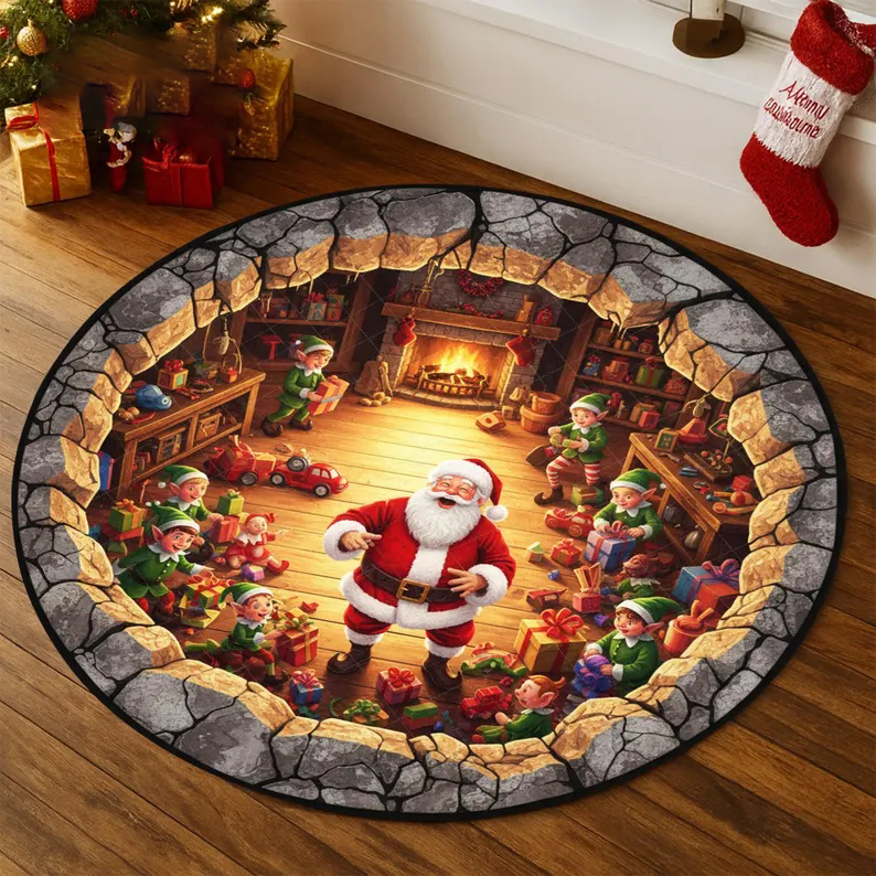 Texas Star Area Rug Round Brow - Outdoor Camping In Texas reseña y precio