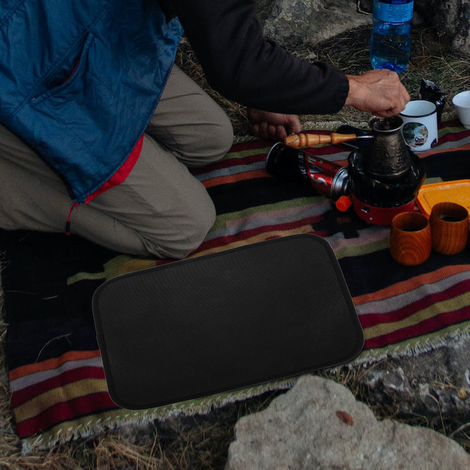 Fireproof Tabletop Fire Pit Ma - Outdoor Gas Stove reseña y precio