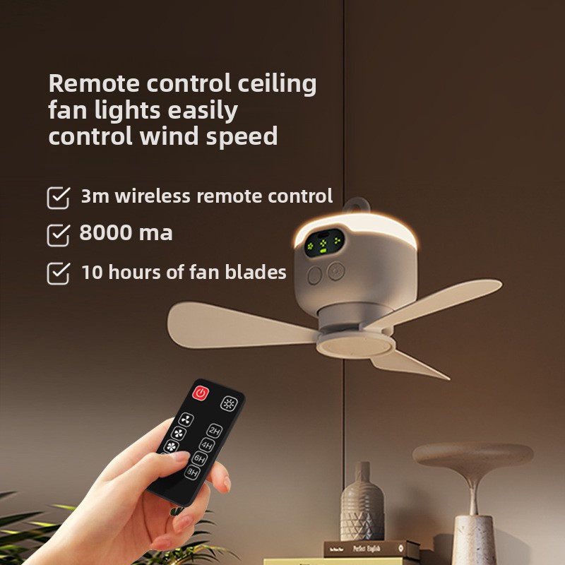 USB Rechargeable Wireless Remo - Outdoor Camping Fan reseña y precio