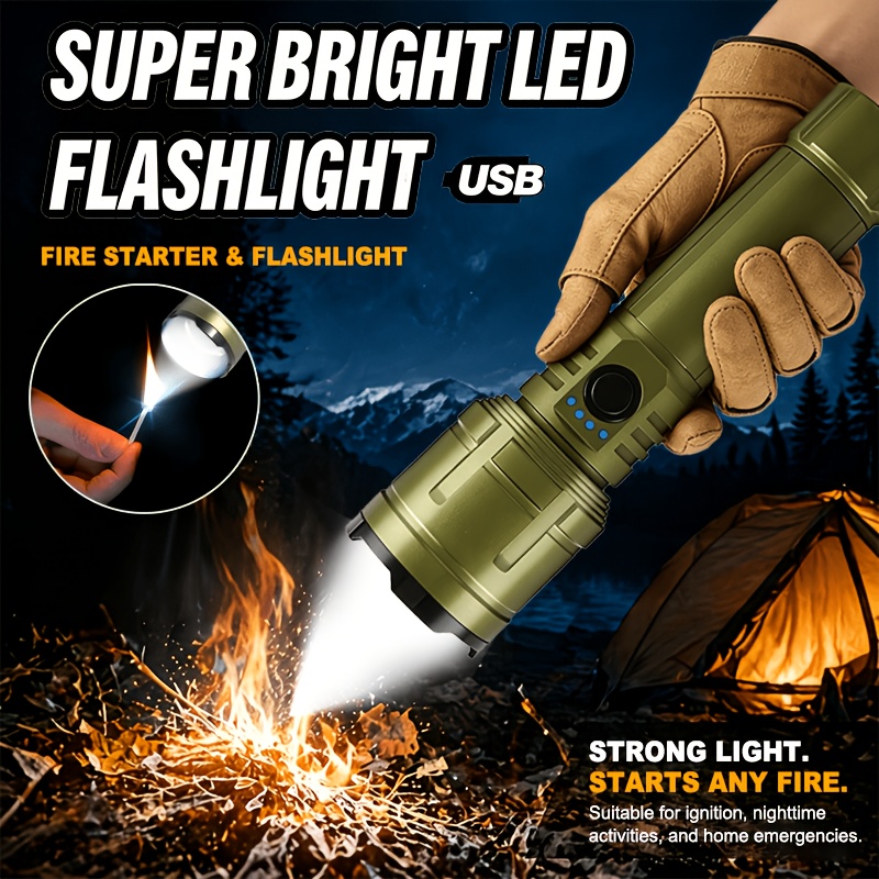 Flashlight Lighter & Power Ban - Battery Outdoor Camping reseña y precio