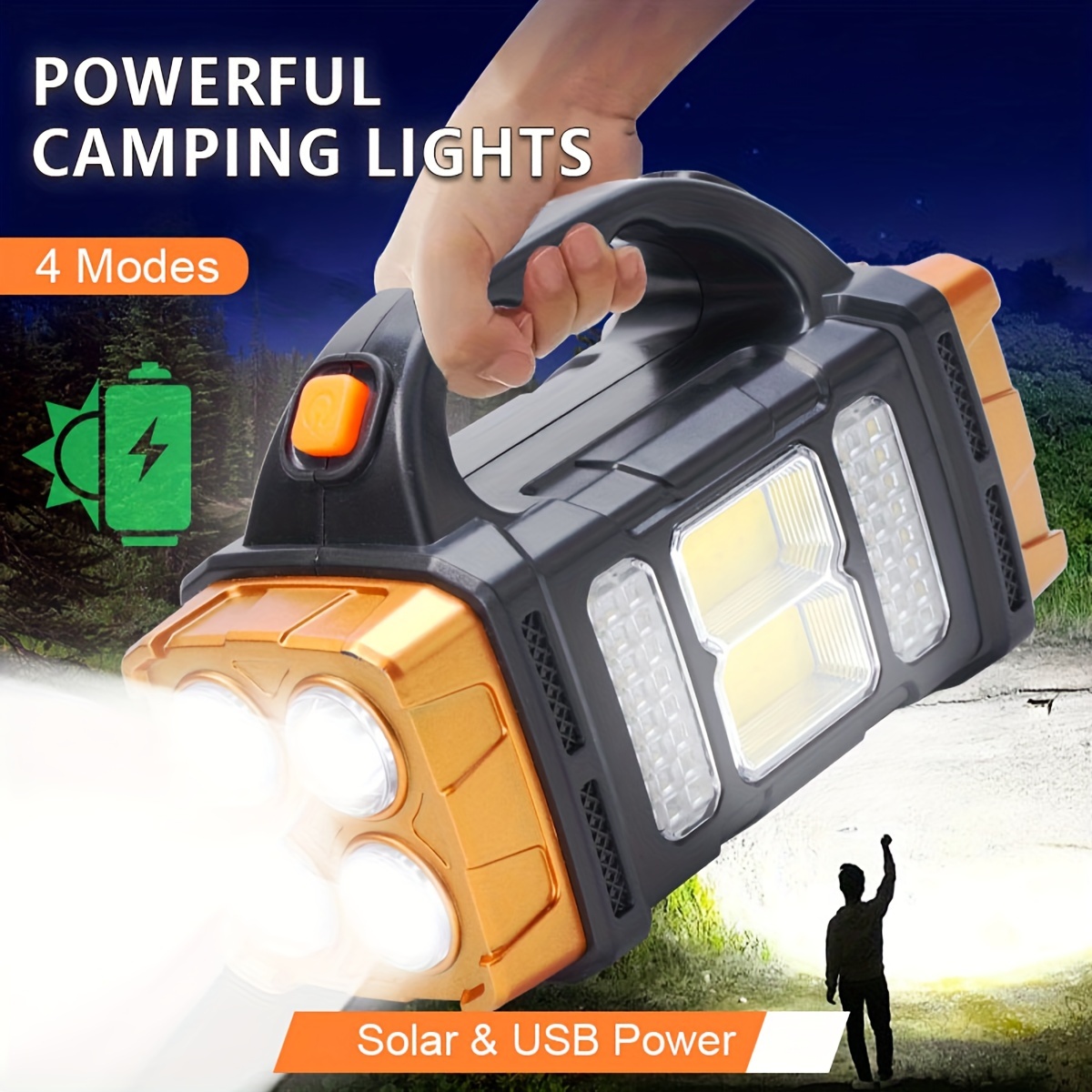 New Upgrade Rechargeable High  - Battery Outdoor Camping reseña y precio