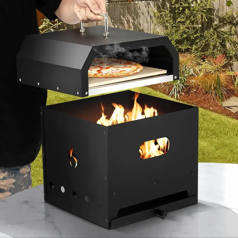 Outdoor 4-in-1 Wood Fired Pizz - Outdoor Camping Oven reseña y precio