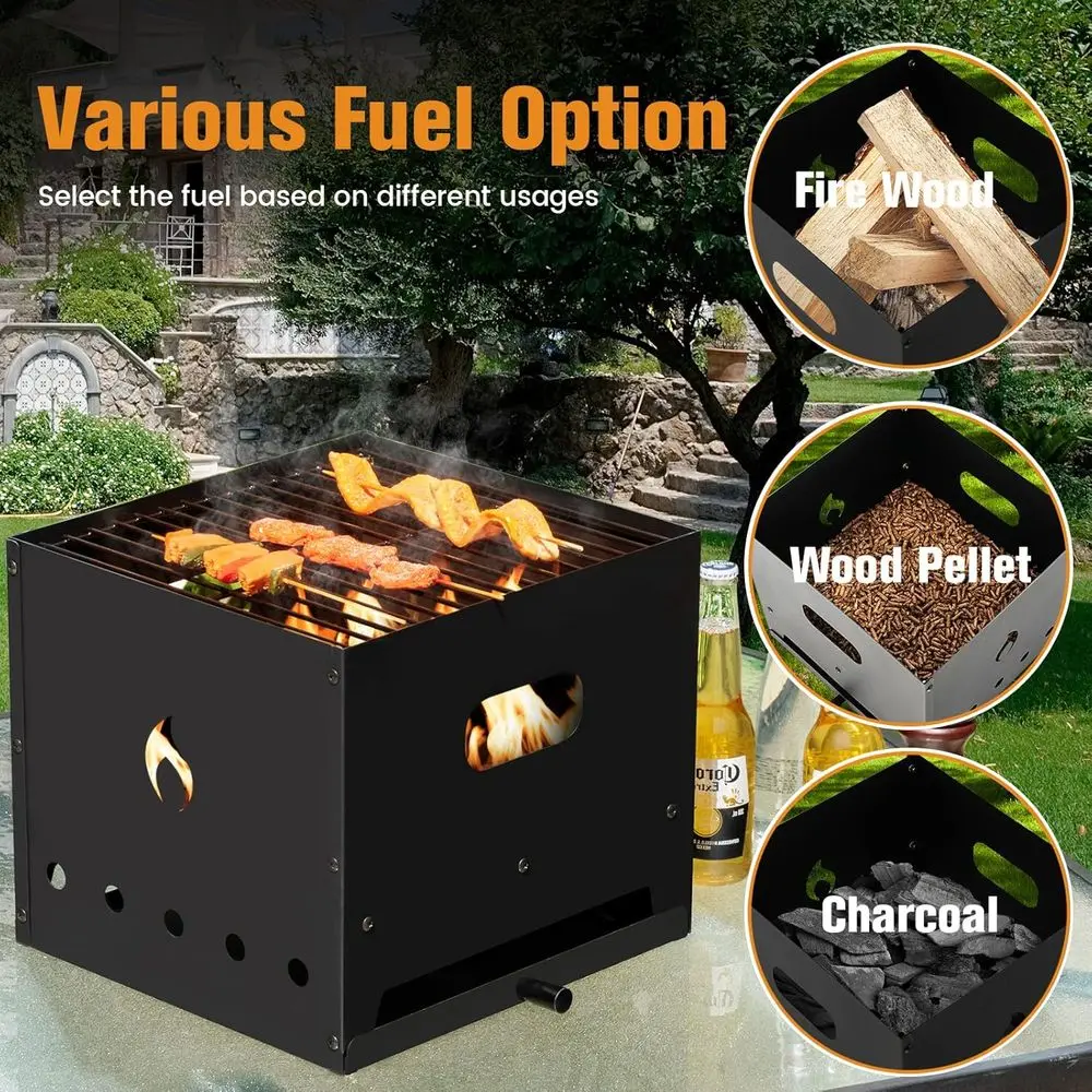 Outdoor 4-in-1 Wood Fired Pizz - Outdoor Camping Oven reseña y precio
