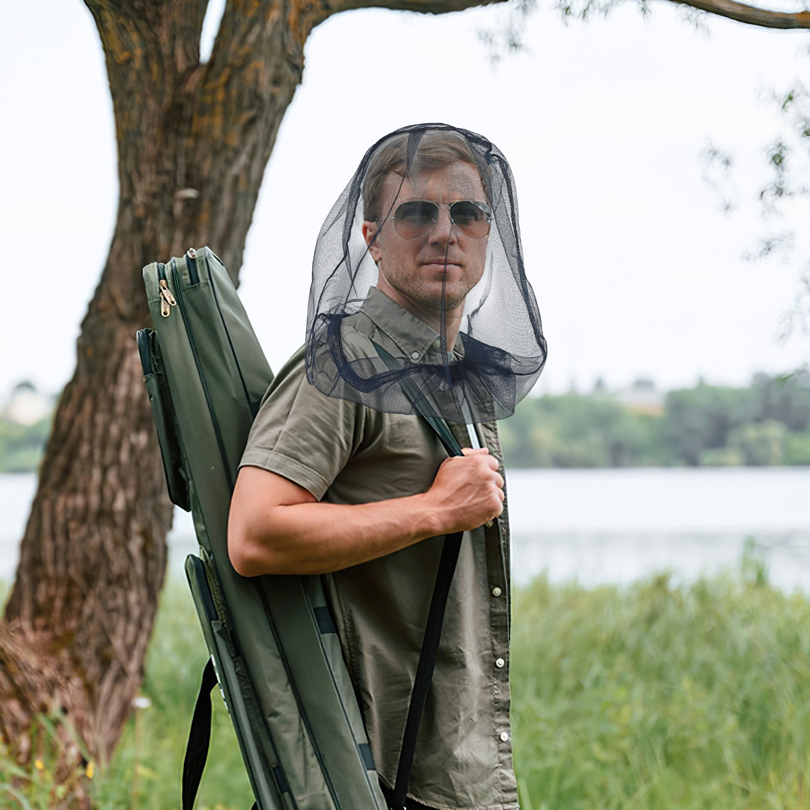 2Pcs Outdoor Head Net Mosquito - Outdoor Camping Hat reseña y precio