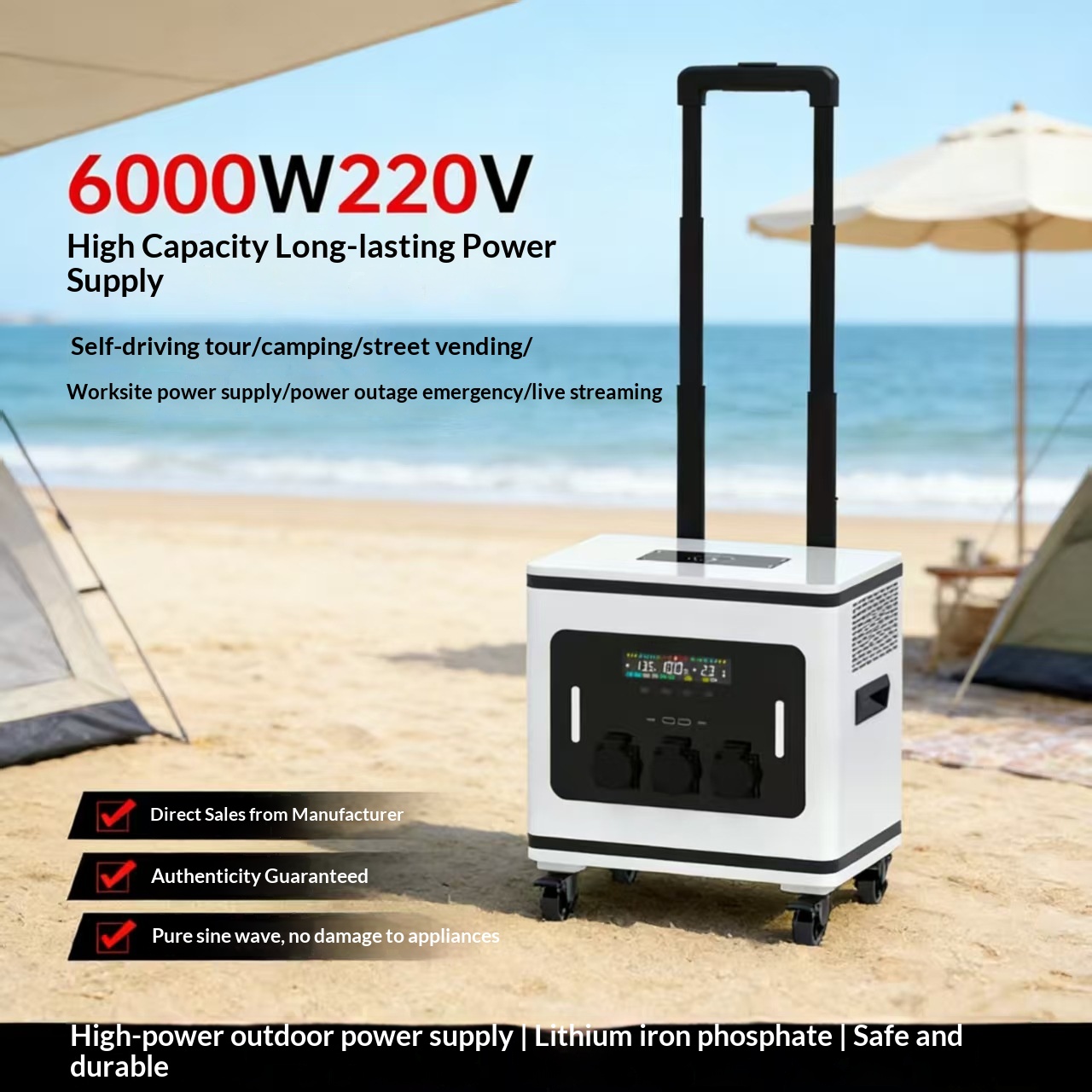 Lithium Ion Battery Outdoor Mo - Battery Outdoor Camping reseña y precio