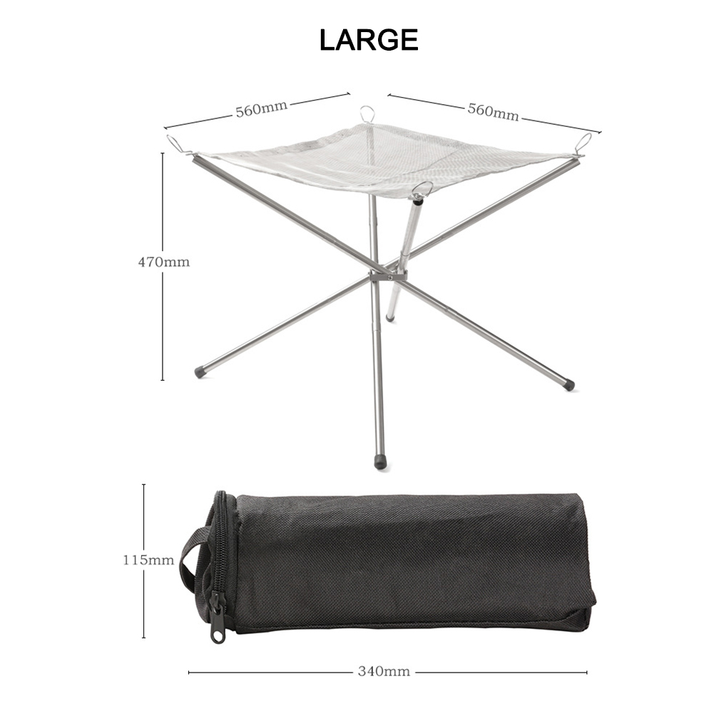 Portable Camping Fire Pit Gril - Outdoor Camping Stove Wood reseña y precio